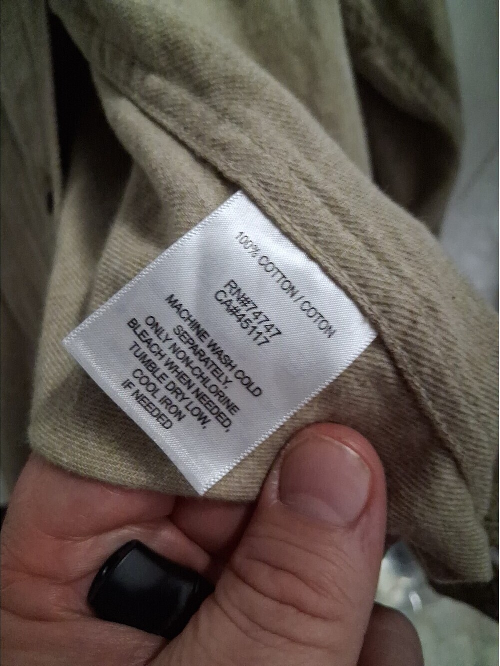 RedHead Men's XL Bear Creek Solid LS Flannel Button-Up Shirt Commander Heather - Picture 4 of 6